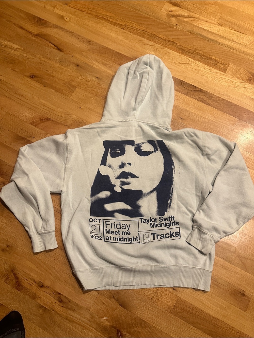 Taylor Swift Midnights Pale Blue Size Small Pullover Hoodie - Picture 6 of 7